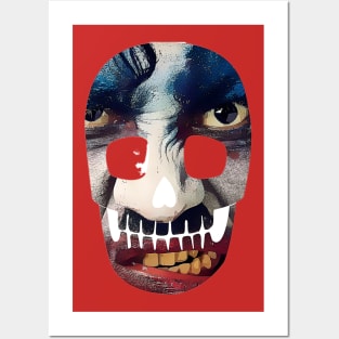 Creepy Skull Face Posters and Art